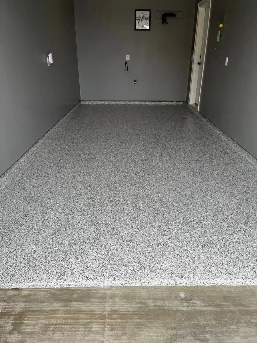 Thompson's Station Garage Floor Coating in Gravel Flake Epoxy Floor Coating Franklin Tennessee
