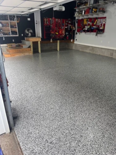 Silverton Flake Epoxy Garage Floor Coating in Brentwood, TN Silverton Flake Epoxy Garage Floor Coating in Brentwood, TN